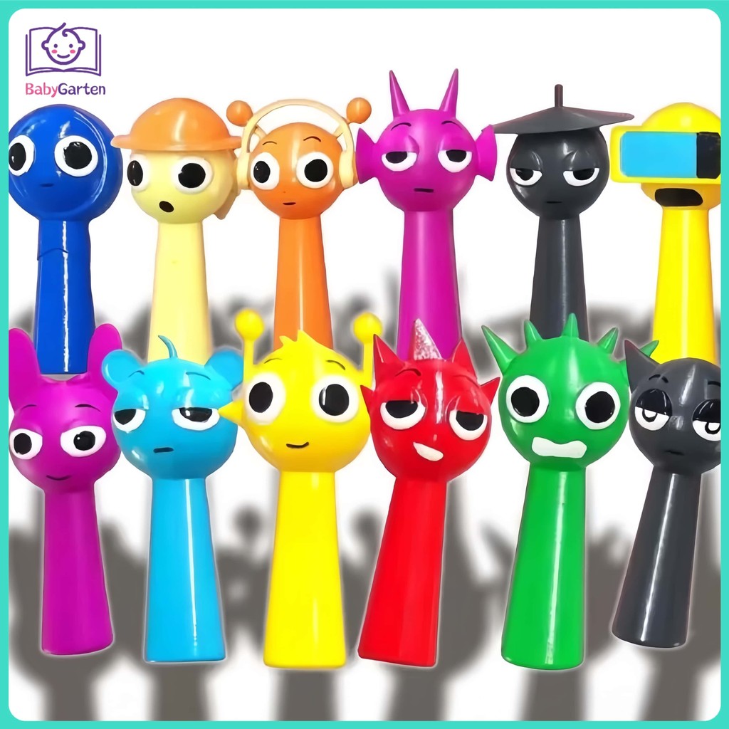 24/48 pcs Sprunki Figures Incredibox Pvc Model Kids Toy Handmade Doll ...