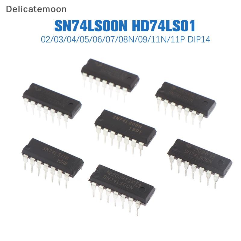 Delicatemoon 10 Pcs 74LS00 74LS01 74LS02 74LS04 74LS05 74LS06 74LS07 ...