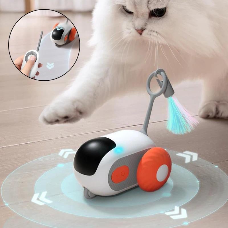 Remote Control Interactive Cat Car Toy USB charging Chasing Automatic
