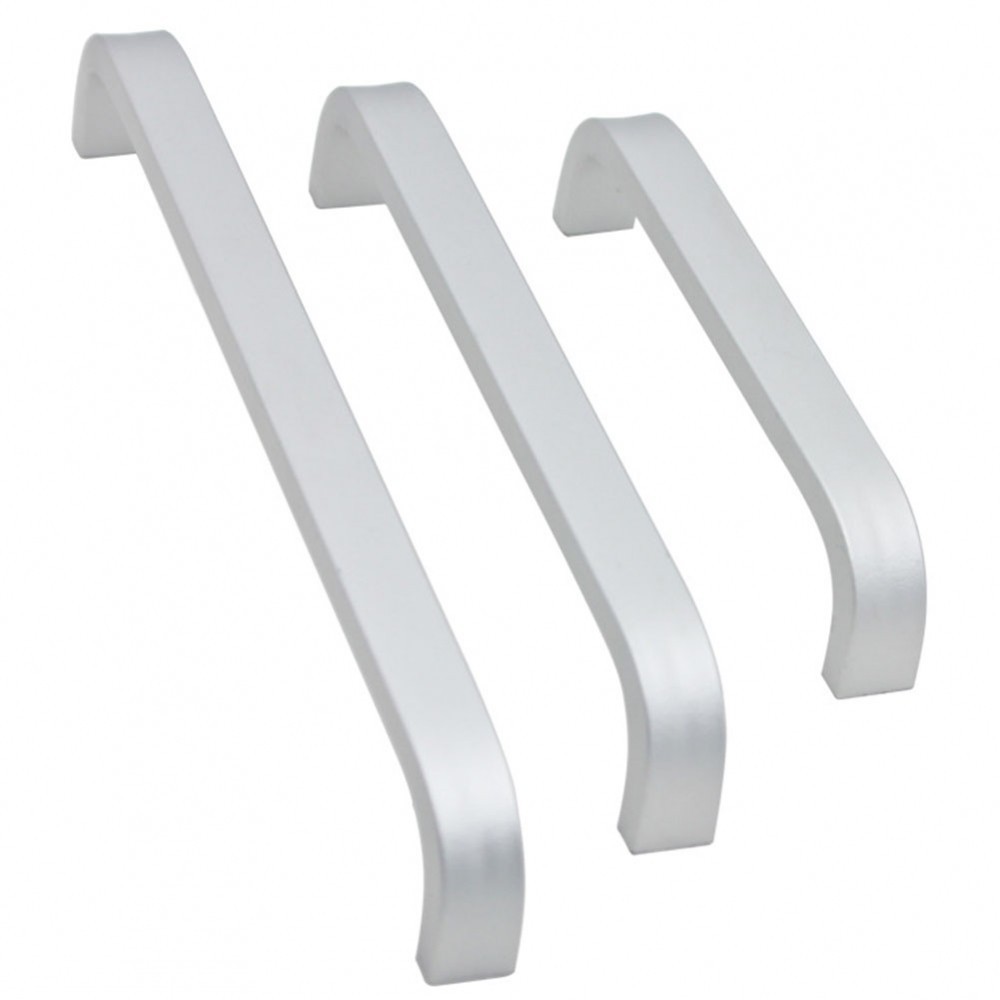 Straight Handle Pull Knobs for Kitchen Doors Silver Hollow Space