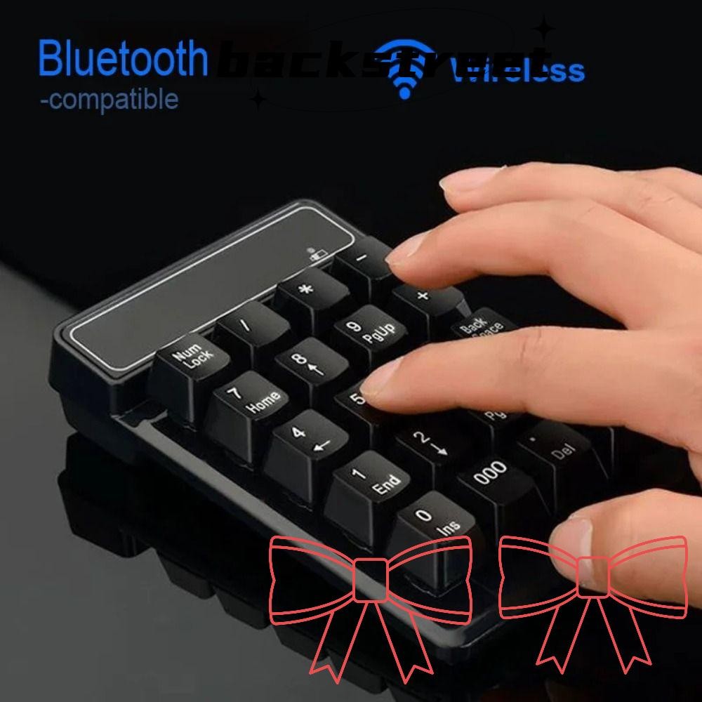 BACKSTREET Wireless Wired Keyboard, 2.4GHz Floating Key USB Numeric ...