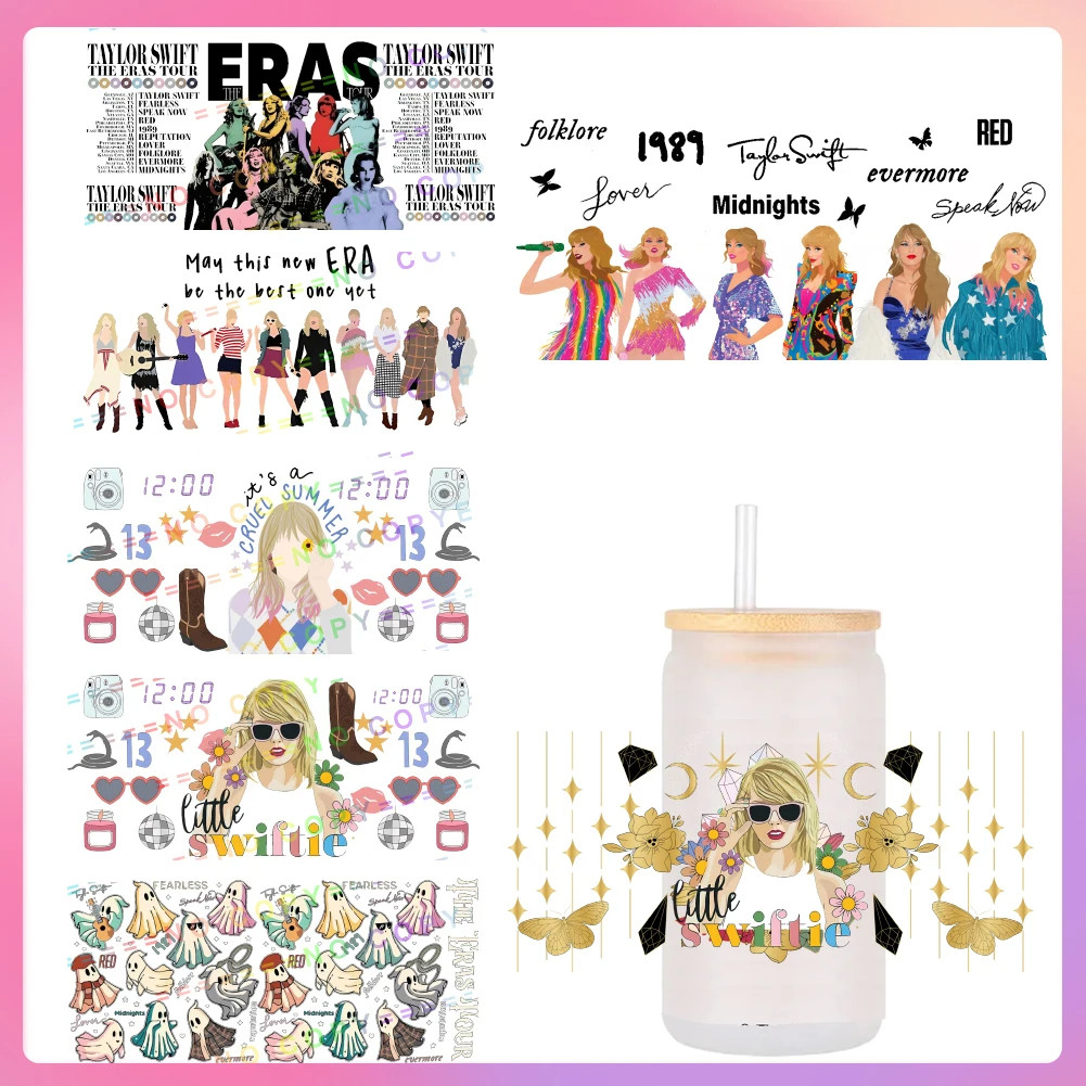 UV DTF Transfer Sticker Super Singer Star Music For The 16oz Glasses ...