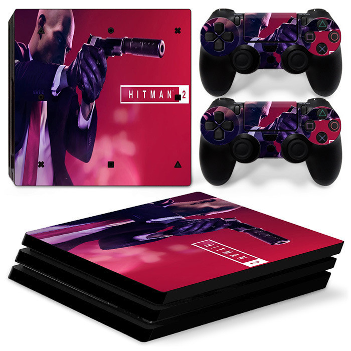 MAXZONE PS4 Pro Game Console Sticker Set Cartoon Character Sticker Skin ...