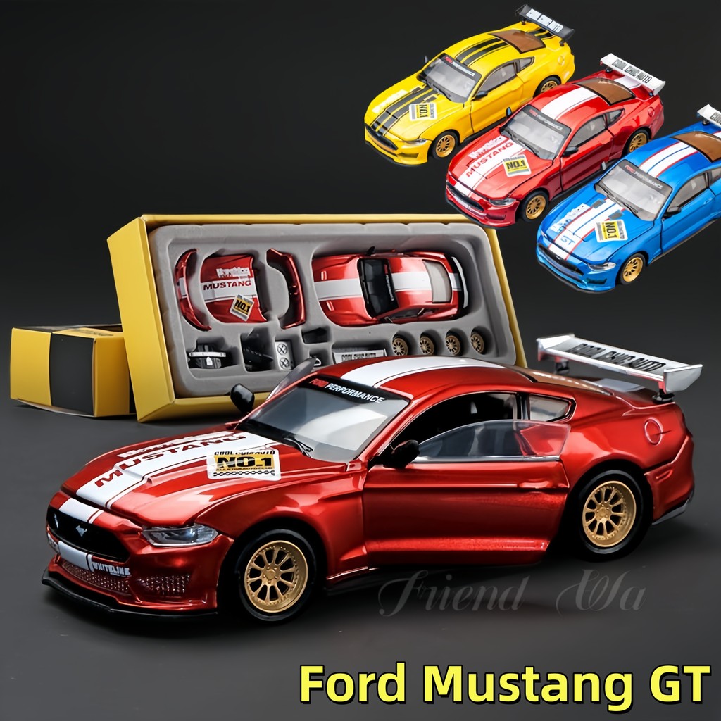 Ford Mustang GT Alloy Racing Car Model Racing Car Model Assembly Racing ...