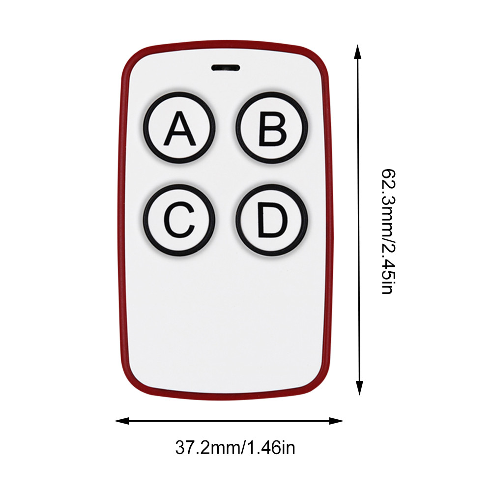 315 MHz/433MHz Copy Remote Controller 4 Buttons Key Duplicator for