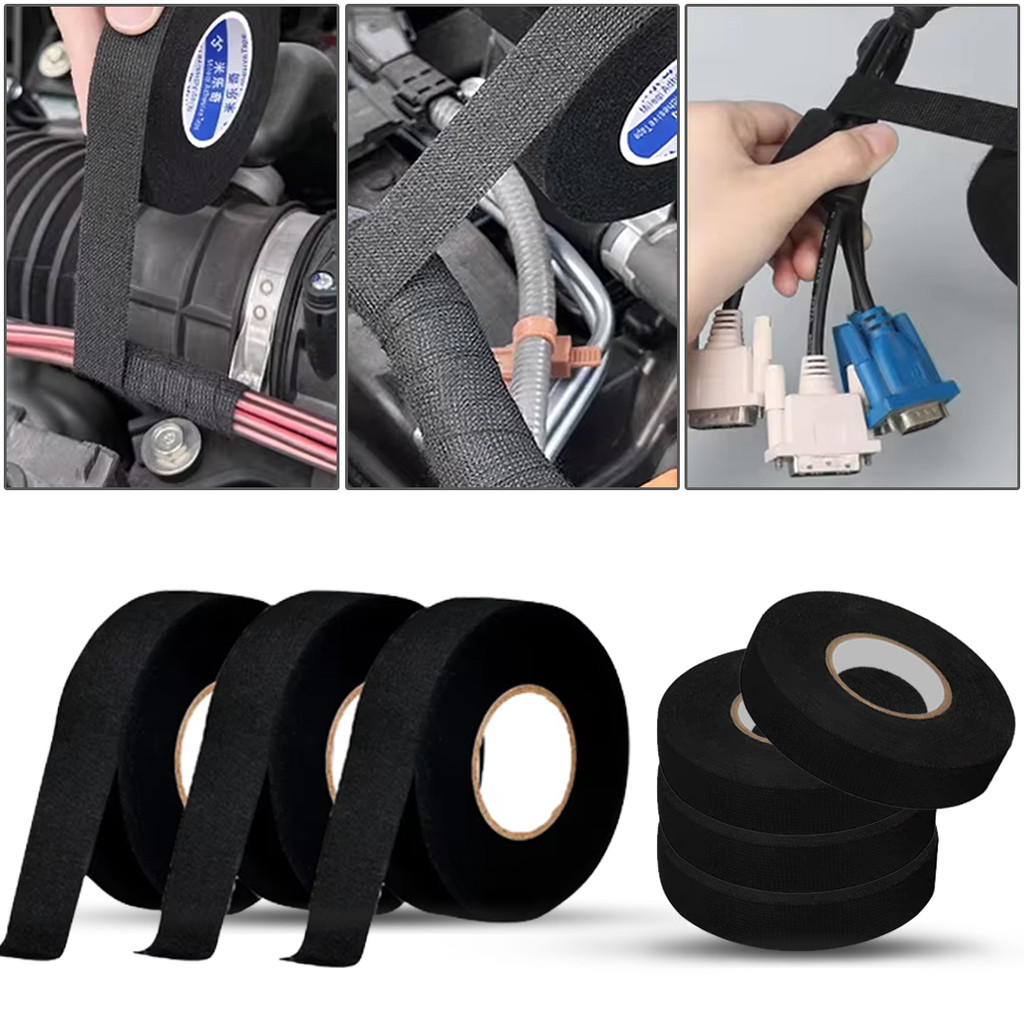 New Electrician Heat-resistant Adhesive Cloth Fabric Tape Car Flannel ...