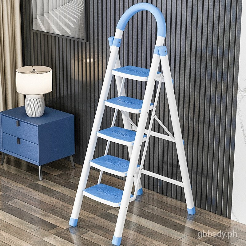 Household Folding Ladder Indoor Trestle Ladder Four-Step Ladder Five ...