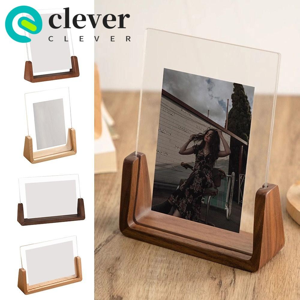CLEVER Wood Pictures Frame, /Beech Acrylic Photo Frame, U Shape ...