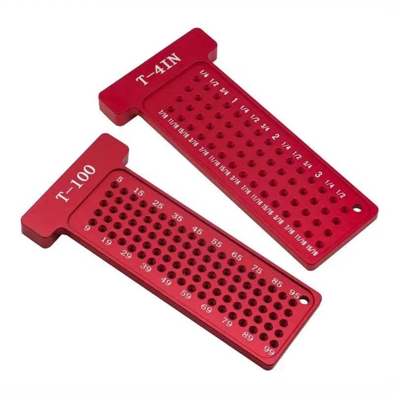 Woodworking Marking Ruler T-Shaped Hole Ruler Layout Measurement Line ...