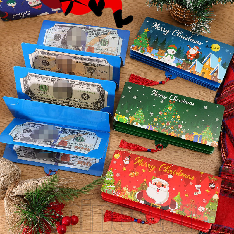5Pcs 10 Slot Christmas Red Envelope - Xmas Party Surprise Gift ...