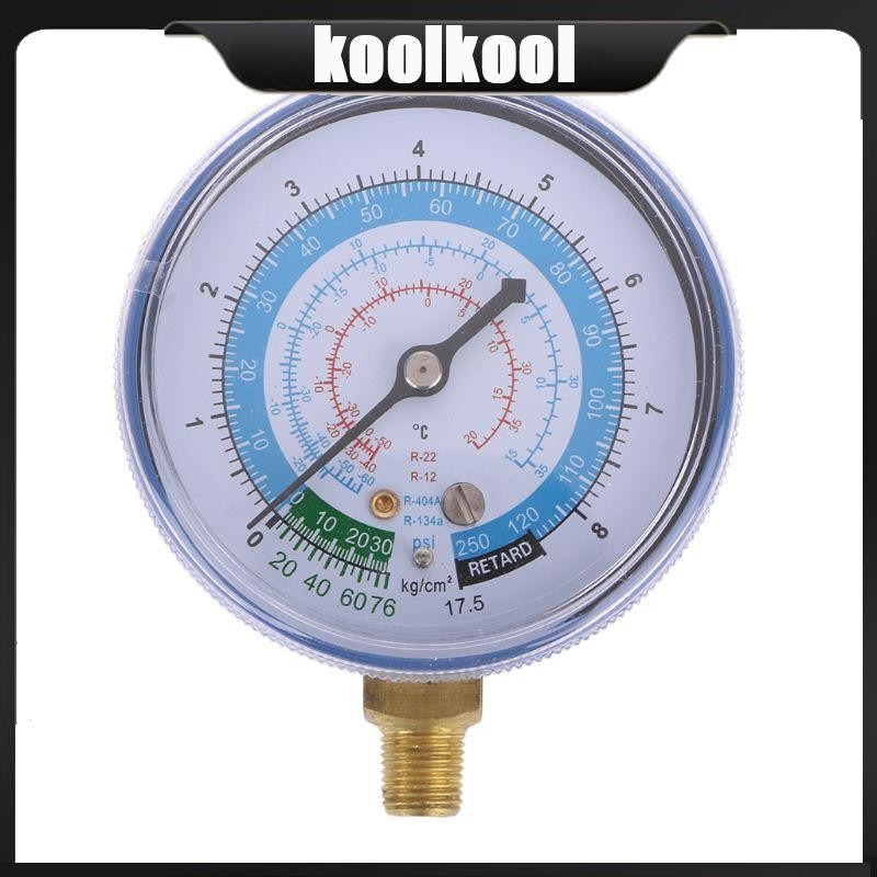 kool New Air Conditioner R404 R134A R22 Refrigerant Low Pressure Gauge