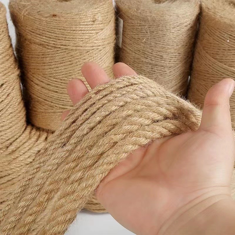 Natural Impregnated Jute Rope - 30mm To 36mm Diameter, Made Of Hemp Fiber For Garden & Marine Use 8 thumbnail image