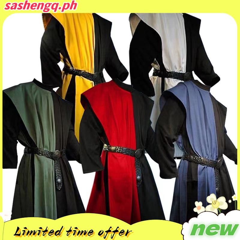 0914-SDY role-play cosplay Halloween Knights Templar Medieval Robe plus ...