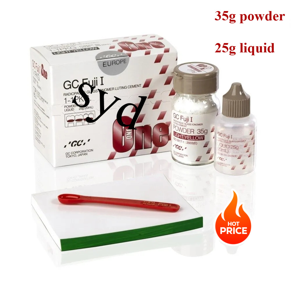GC FUJI 1 glass ionomer material 35g and 20ml Fuji 1 cement | Shopee ...