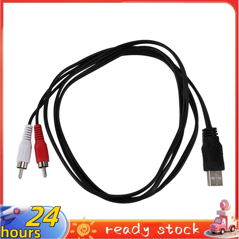 M Usb A Male To X Rca Phono Male Av Cable Lead Pc Tv Aux Audio Video Adapter Shopee