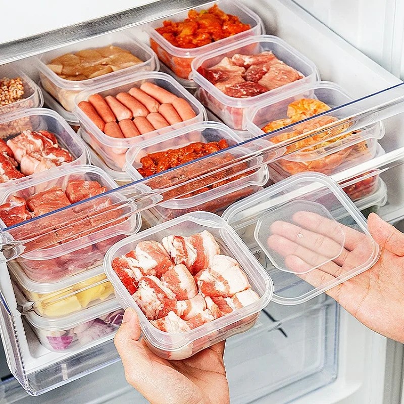Kitchen Food Storage Container with Airtight Lid,Frozen Fresh-keeping ...