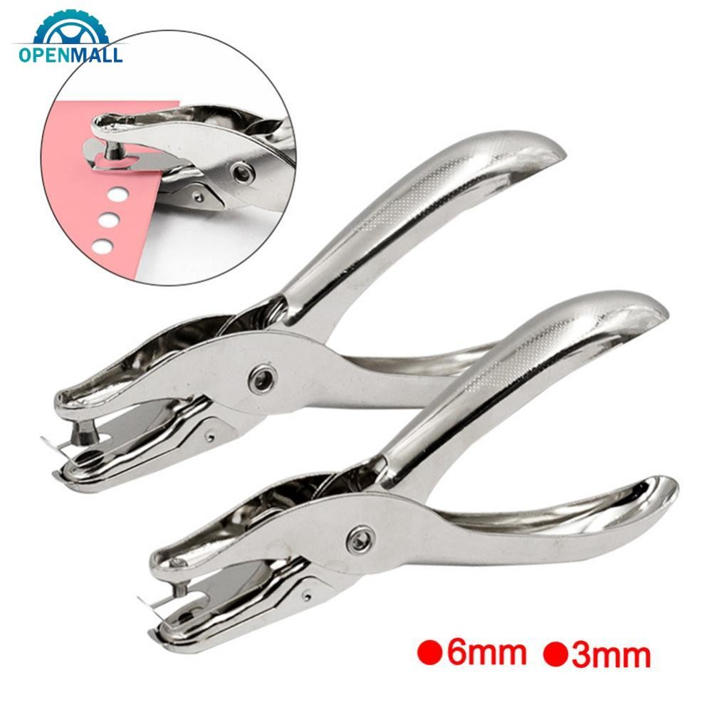 OPENMALL 1Pc Metal 6mm Pore Diameter Punch Pliers Single Hole Puncher ...