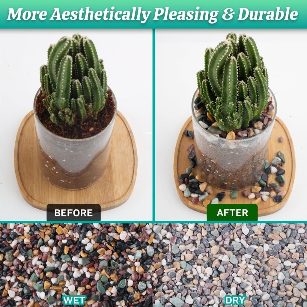 100g Colorful Pebble Stones Aquarium Garden Planter Box Decorative ...