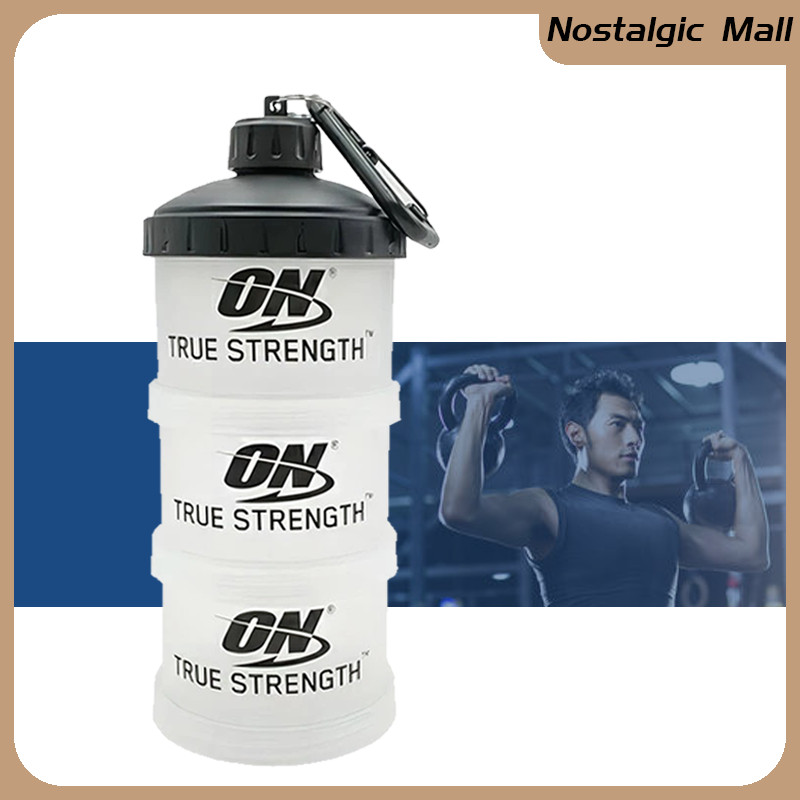 Portable 3-layer Portable Snack Can Protein Powder Box Protein Powder ...