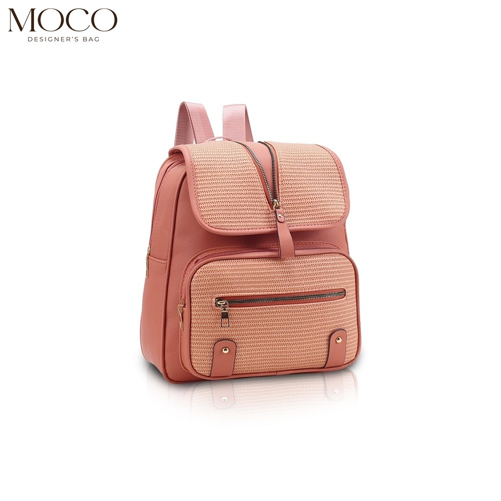 MOCO Korean Fashion Original Backpack Leather Bag For Large Storage ...