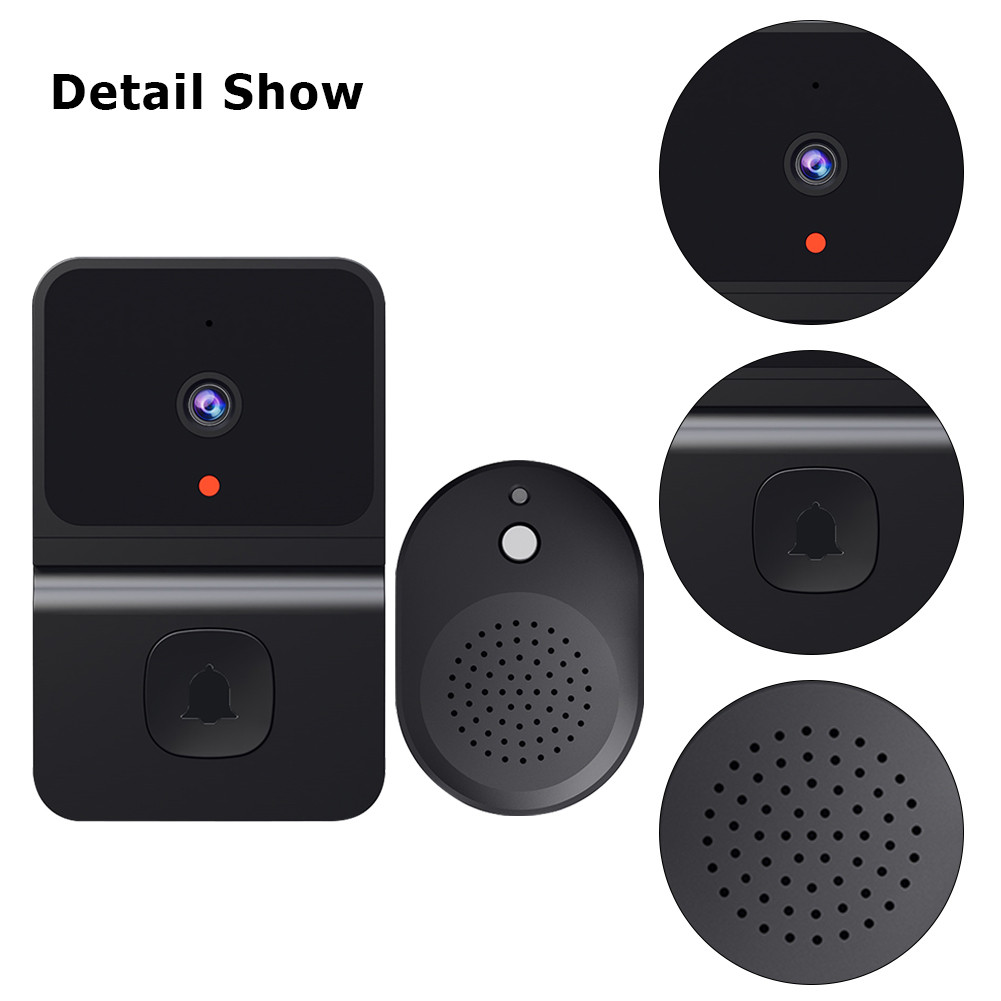 Door Chime 100 Degree Wide Angle Doorbell Camera RF 433MHZ Ding Dong