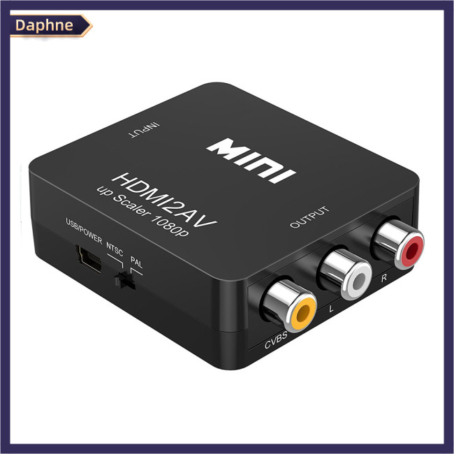 Daphne Hdmi Compatible To Av Adapter Hd Video Converter Box Hdmi