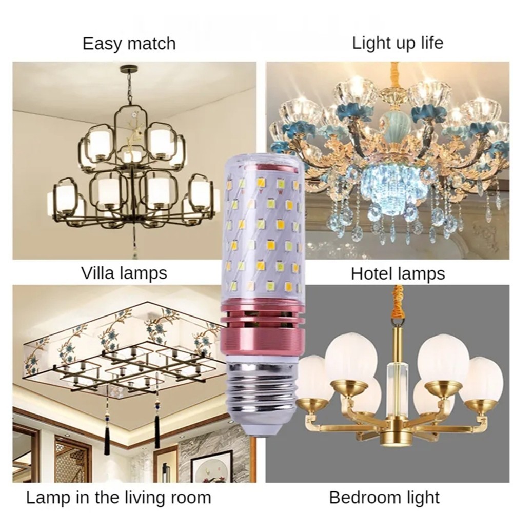 E27 E14 LED Corn Bulb SMD 2835 led lamp 12W 16W Chandelier Candle LED ...