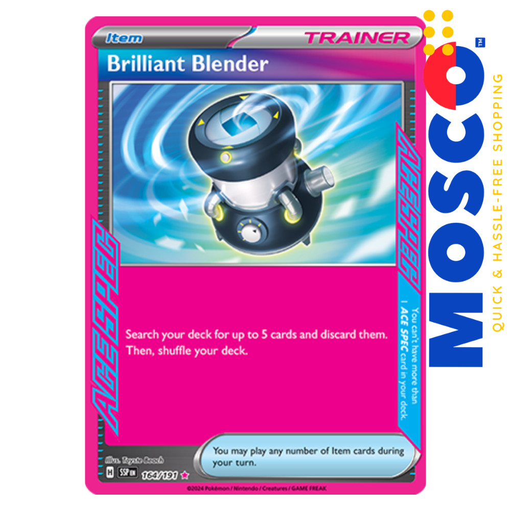 Brilliant Blender - 164/191 Surging Sparks Item Ace Rare | Pokemon TCG |  Shopee Philippines