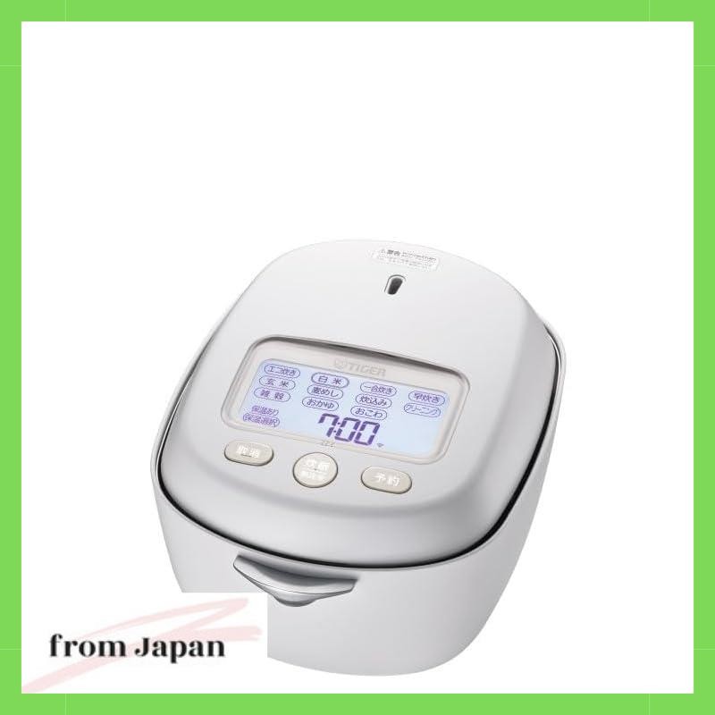 TIGER Rice Cooker 3.5 cups Pressure IH style JRX-T060-WT [Moon White ...