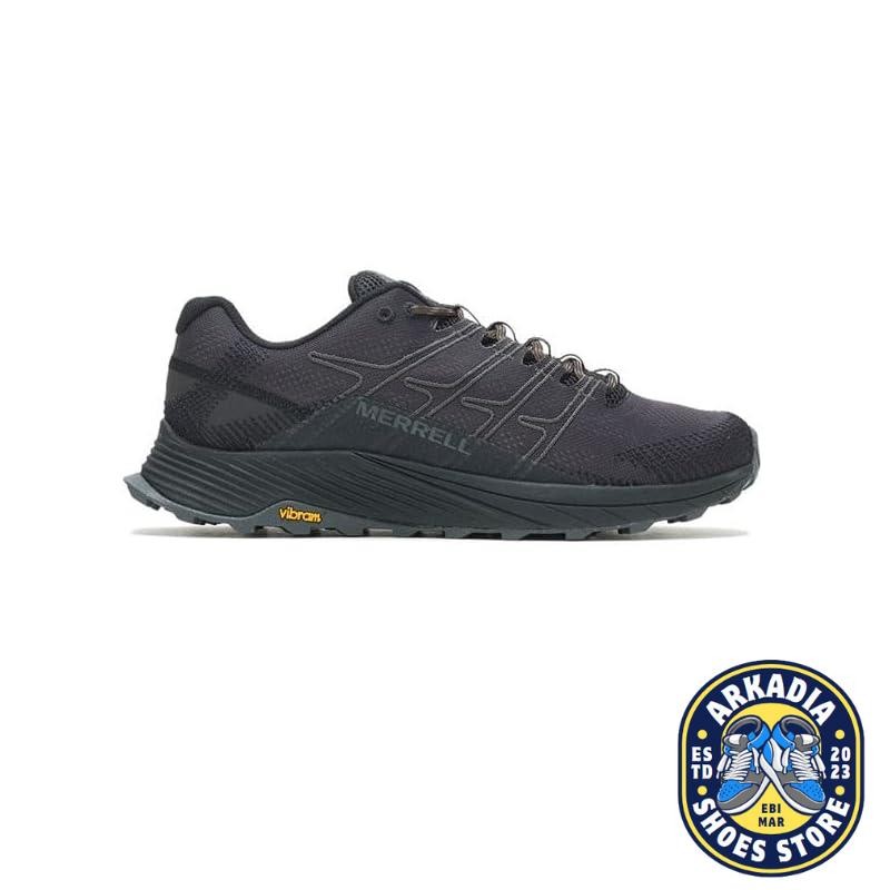 Merrell Men's Moab Flight Trail Running Shoes Black/Asphalt 2E Wide ...