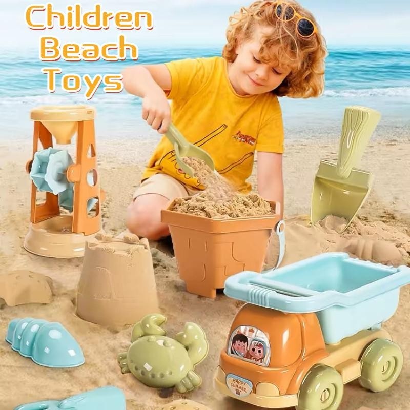 Ship in 24h>Kids Beach Toy Set Children's Castle Bucket Sand Toys