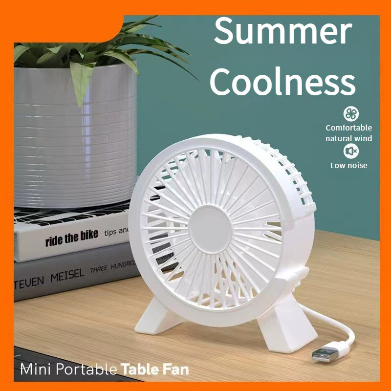 Mini Fan Office Desktop Small Fan Student Large Air Volume Plug-In Fan ...