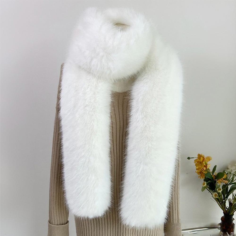 Vintage Long Fur Scarf LIGHTHEARTED Fake Fur Long Scarf, Vintage