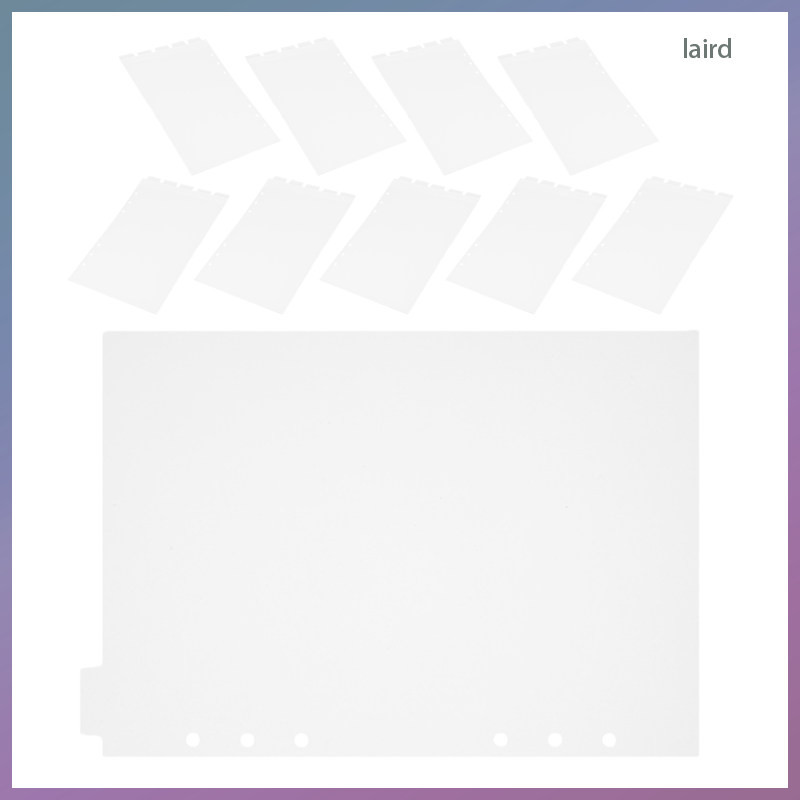 10 Sheets Organizer Tabs Notebook Partition Baffle Notebooks ...