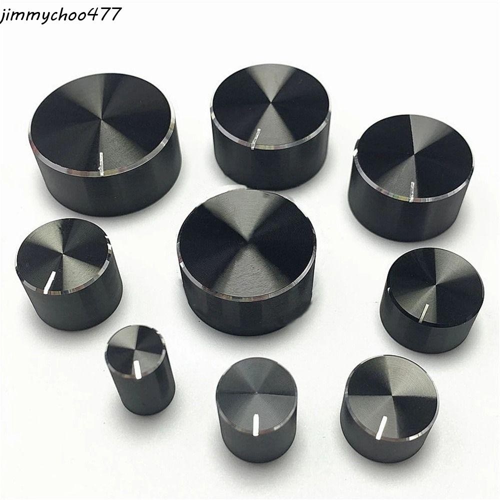 JIMMYCHOO Potentiometer Cap Black Metal Encoder Knob Audio Knob Rotary ...