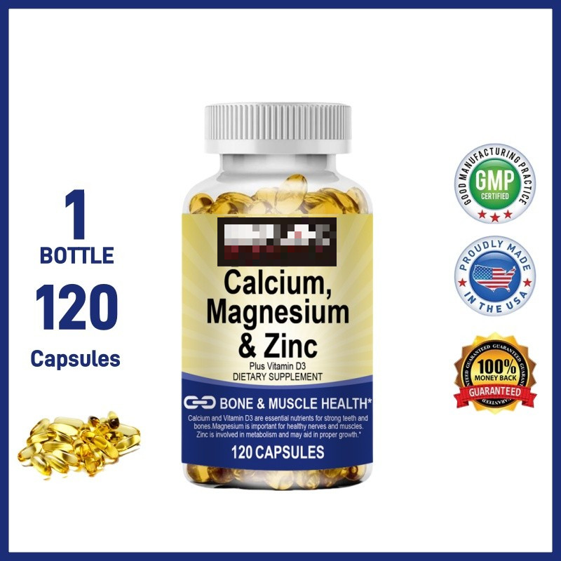 Calcium Magnesium Zinc Capsules Strengthen Teeth Joint and Bone Improve ...