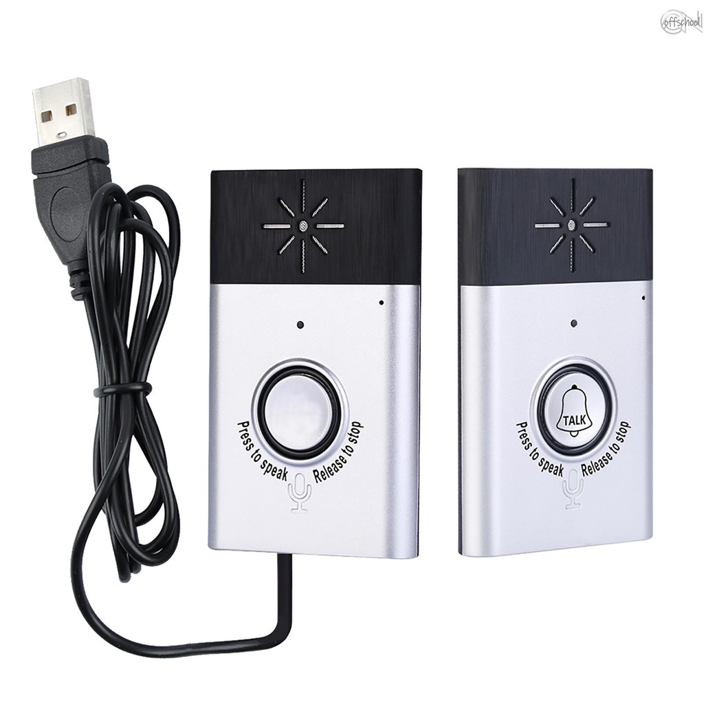 Wireless Voice Intercom Doorbell 2-way Talk Monitor with 1*Outdoor Unit ...
