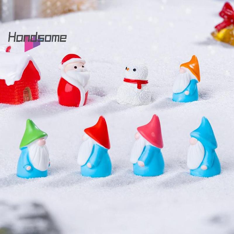 Mini Christmas Village Decor Set – 8-Inch Tree, Snowman, Santa, Gifts & Ornaments For Dollhouse, Tabletop, Or Party - View #9