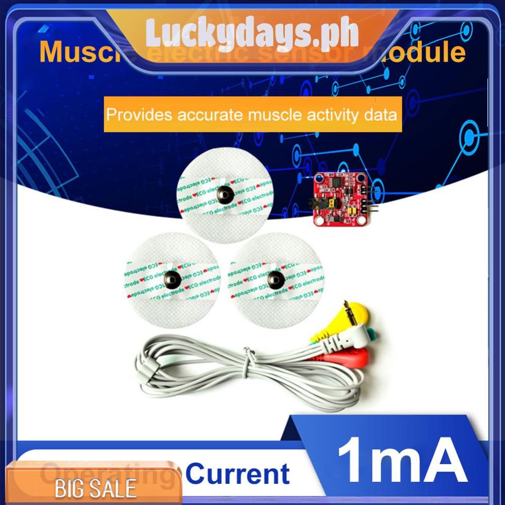 Muscle Electrical Sensor Module 3.3-5V Muscle Analog Signal Module for ...