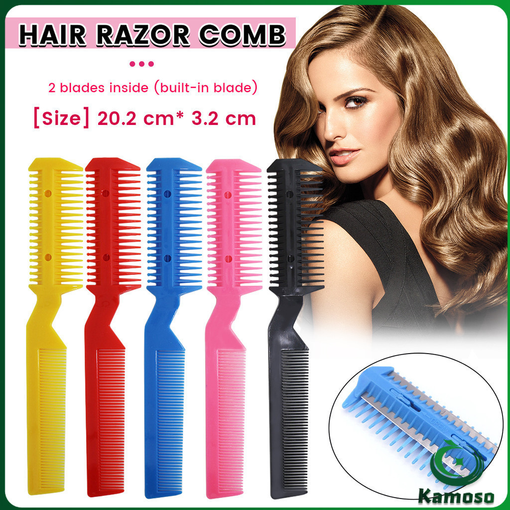 K.O. Trimmer Comb Hair Razor Comb Professional Styling Tool with 2 ...