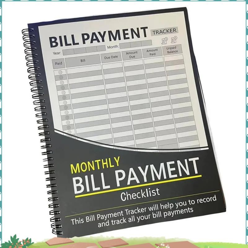 Monthly Bill Organizer Payment Tracker Planner Notebook Home Budget ...