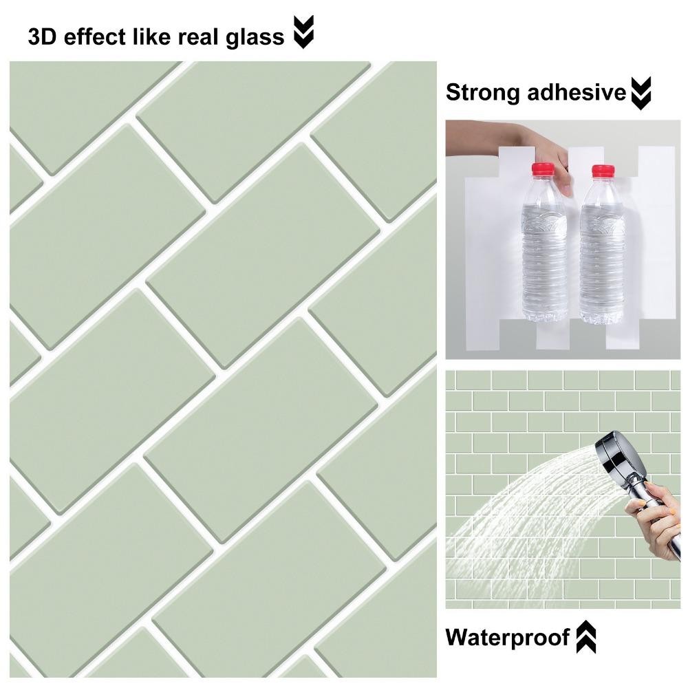OWNNEPH Wall Stickers, Peel and Stick PVC Backsplash Wall Decals ...