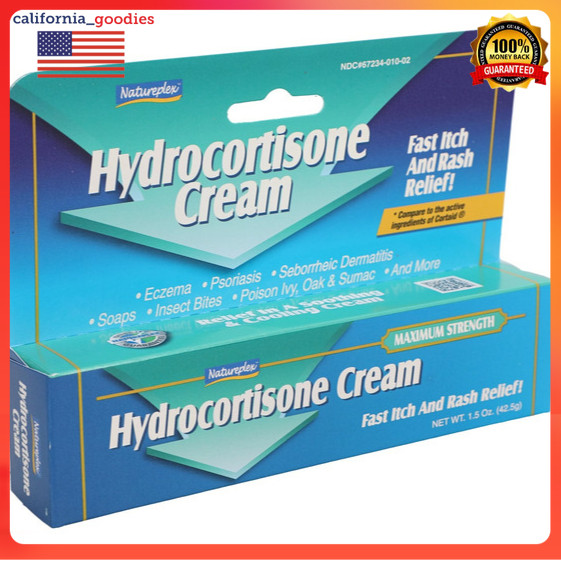NEW Natureplex Maximum Strength Hydrocortisone Cream, 28g & 42.5g ...