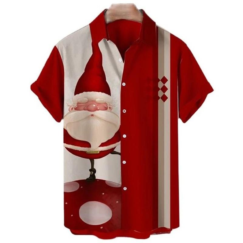 Merry Scary Christmas Wreath Men's Button-Up Shirt in Black (FINAL SALE) XL WORK SHIRT CUT