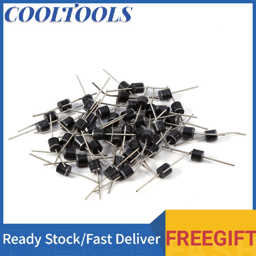 Lot De 50 Diodes 10A10 1000V Redresseur Haute Tension - 10A Diode Redressement