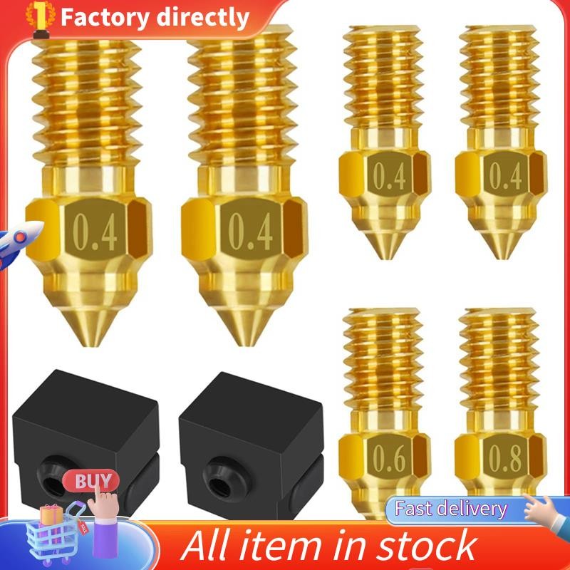 13-delige 3D-printer Nozzle Set – 10 Stuks 0.6mm Messing + 3 Reinigingsnaalden, In Metalen Opbergdoos