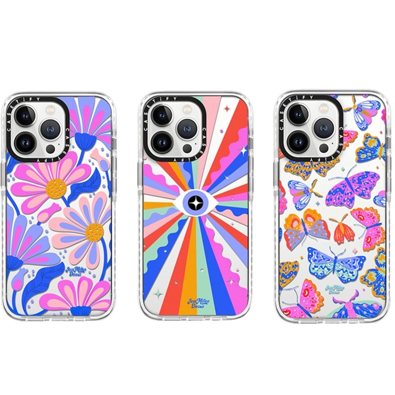 Casetiy Jess Miller Draws Flower Soft Case For Iphone Plus Pro Max Shockproof