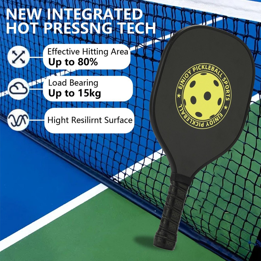 Pickleball Paddle Wooden Racket Pickle Ball Beginner Wood Grip Bat ...