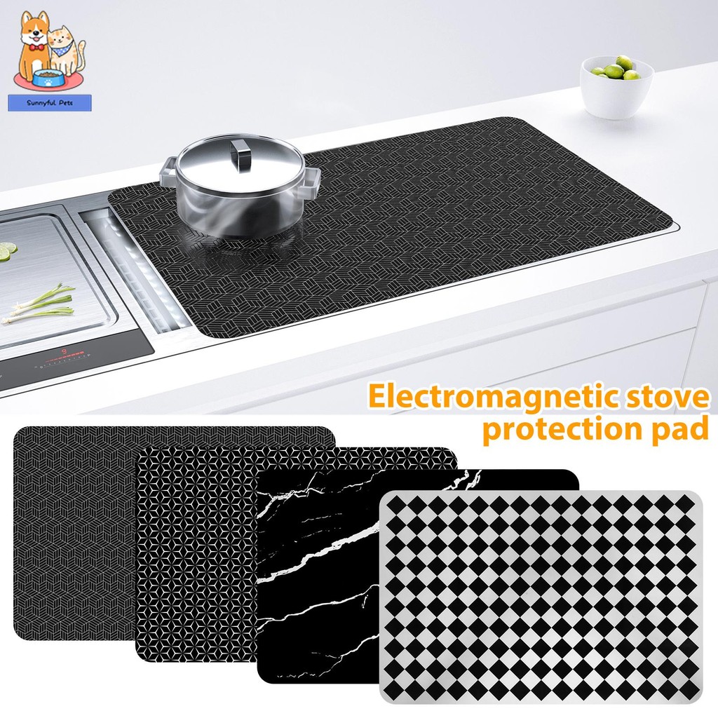 Induction Cooktop Mat Silicone Induction Cooker Covers Heat-resistant ...