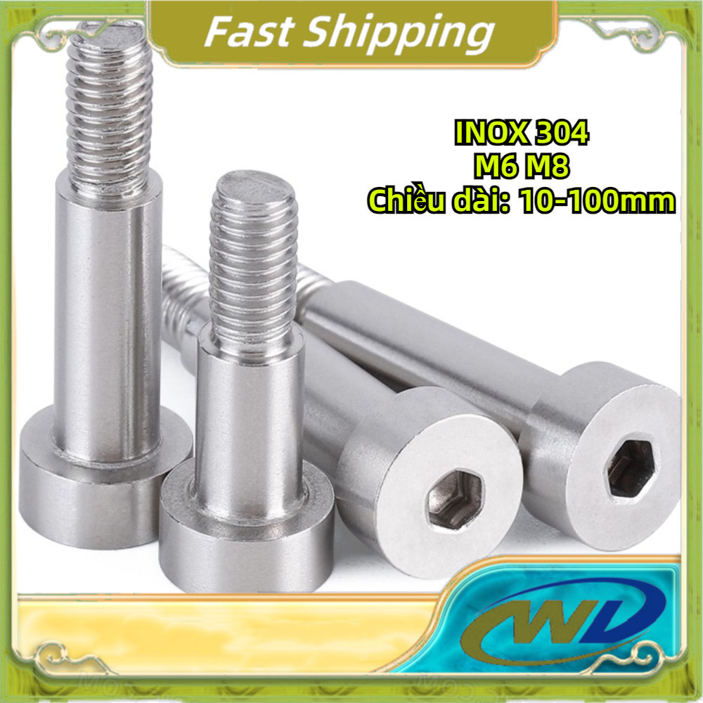 【YHL】Socket Plug Screw with Shaft M6-M8 SS304 Shoulder Screw Stripper ...
